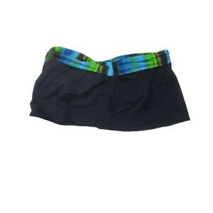 La Blanca Swim Skirt Botttom Size 10 Green Blue